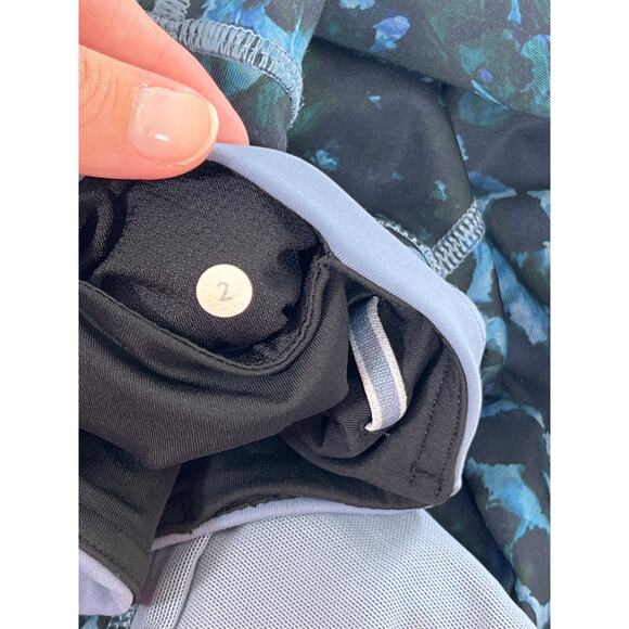 Lululemon Running in the City Floral 7/8 Tight Leggings Pockets 2 XS Mesh - Picture 6 of 8